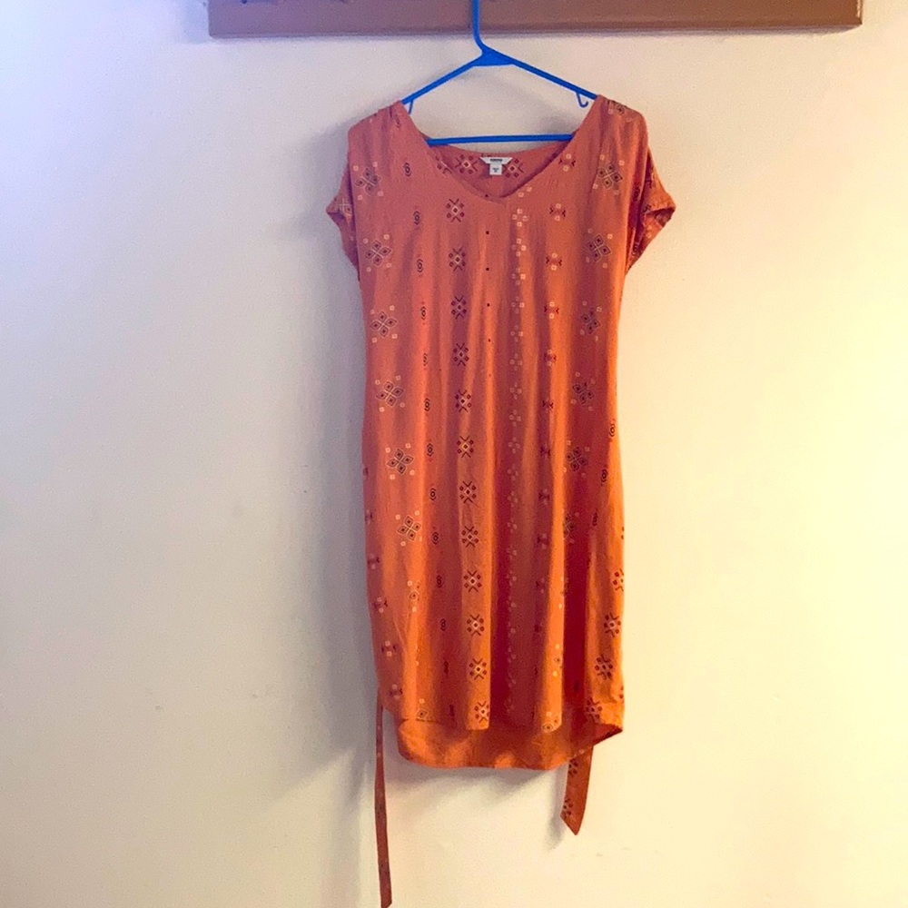 Sonoma short sleeve tie back dress